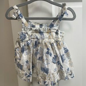 Baby Gap toddler girl dress size:18-24 two piece bloomer set